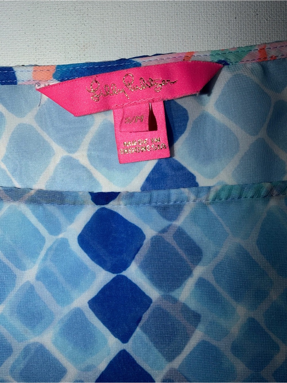 Lilly Pulitzer Alvaro Swim Coverup Multi Hidden Treasure Engine Sm/Med - Picture 4 of 7